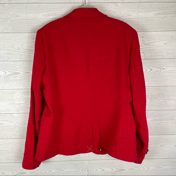 Talbots Red Blazer Size 16 NWT - Picture 5 of 8